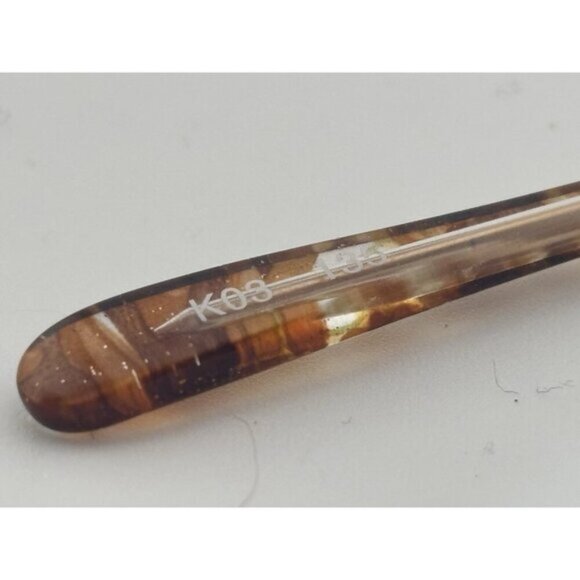 TOPAZ - Clear Taupe AT269 Marble Acetate  Oval Glasses Frames - Picture 7 of 8